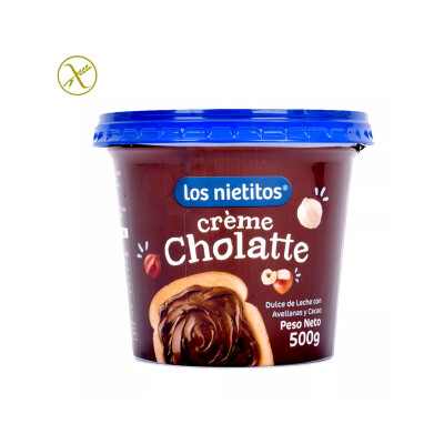 Creme chocolatte sin azúcar 500gr Los Nietitos Creme Chocolatte Nietitos 500g