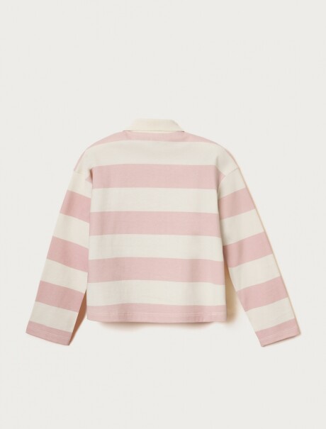 POLO INFANTIL NIÑA OVERSIZED ROSA