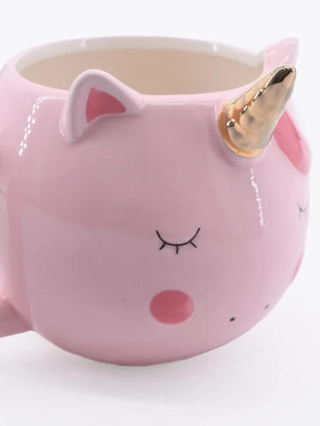 TAZA UNICORNIO ROSADO
