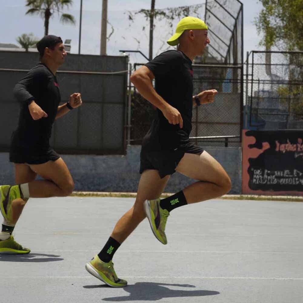 Medias Running Today is Runday Unisex Negro/verde