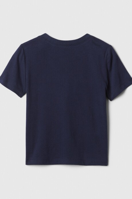 Remera Logo Gap Manga Corta Toddler Niño Tapestry Navy