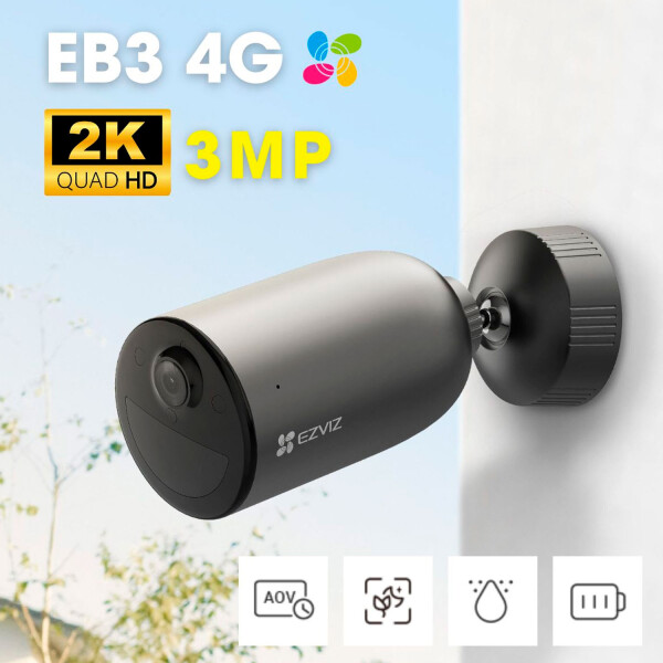Cámara 4g Ezviz Eb3 2k Con Bateria CAMARA 4G EZVIZ EB3 2K CON BATERIA