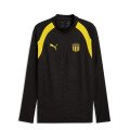 Camiseta de Hombre Puma Cap Training 1/4 Zip Top Negro - Amarillo