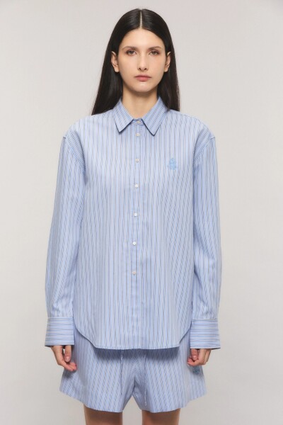 CAMISA SAILOR LINE Celeste