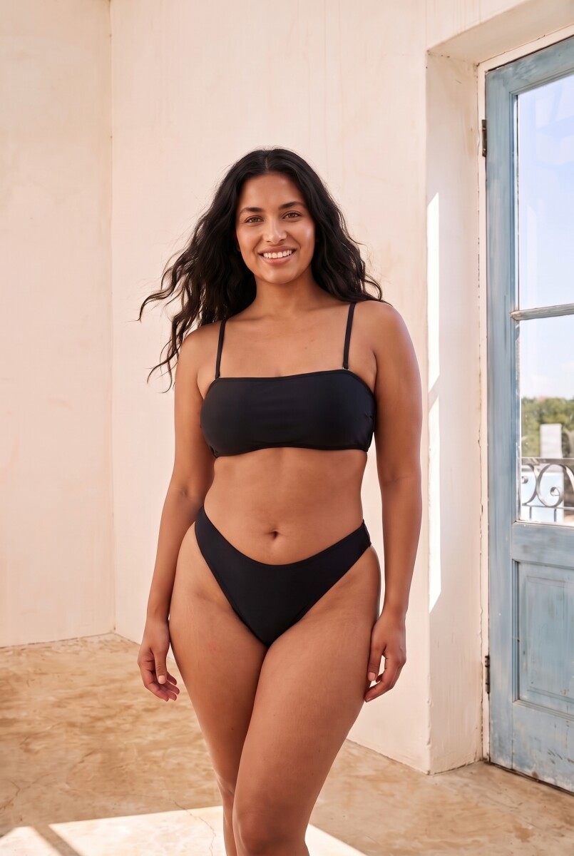 BANDEAU LIA CON COPA REMOVIBLE - NEGRO 