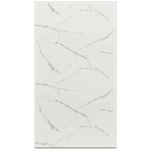 Pack x20 Placa PVC Símil Mármol 2,44x1,22m 3mm Resistente Mármol Blanco Gris Claro 1