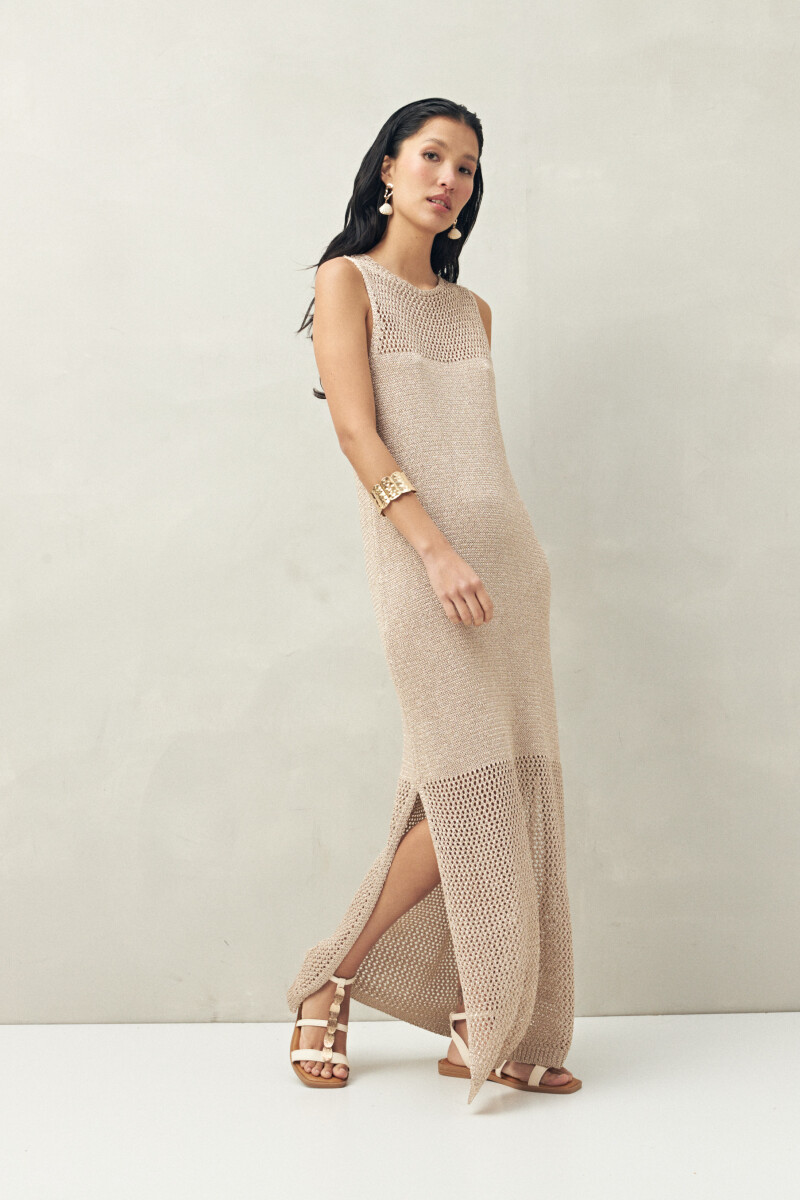 VESTIDO ANYA - Dorado 