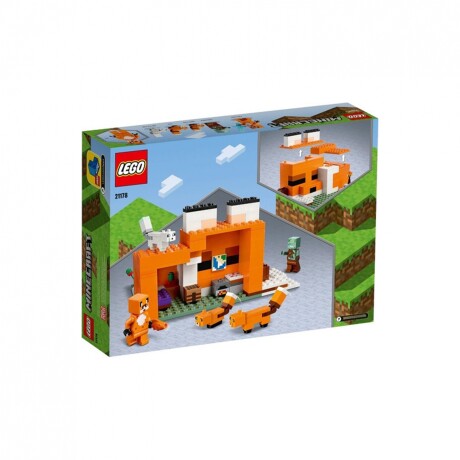 Lego Minecraft Logia Del Zorro 193 Pcs Unica
