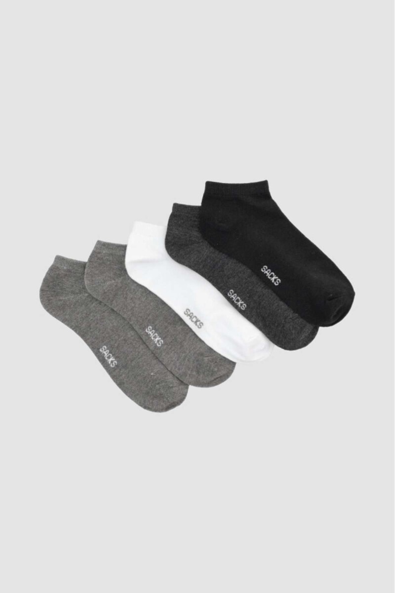 Medias cortas al tobillo en colores lisos - Variante 1 