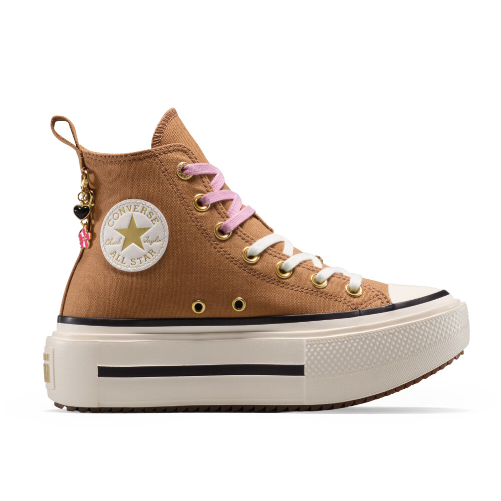 Zapatillas Converse Chuck Taylor AS Double Stack Platform Charms Unisex Brown
