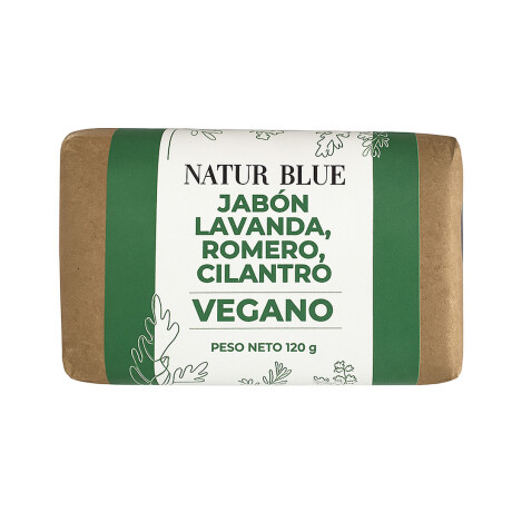 Jabón vegano lavanda, romero y cilantro Natur Blue 120g Jabón vegano lavanda, romero y cilantro Natur Blue 120g