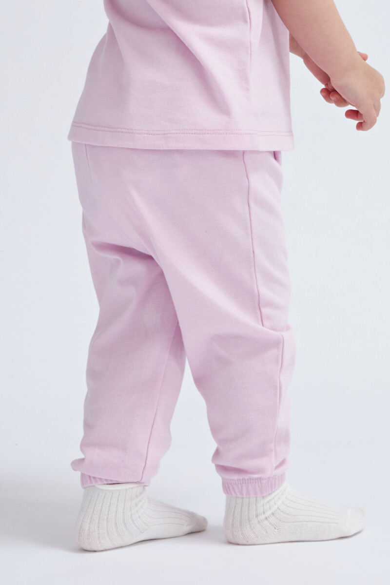 Pantalón deportivo baggy Lila