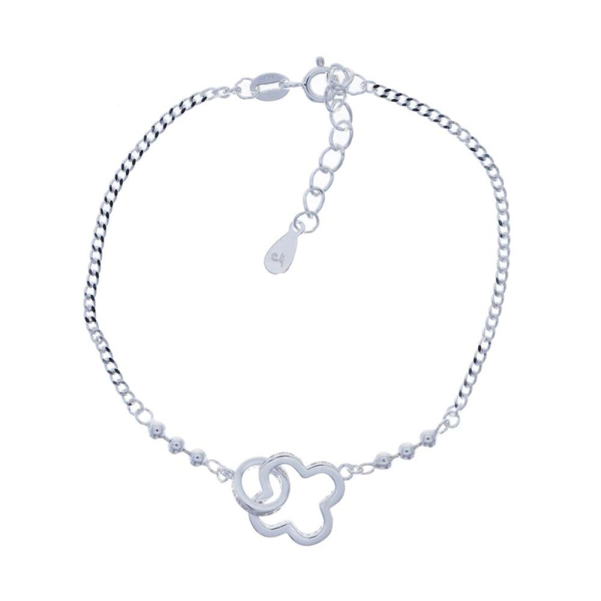 Pulsera De Plata 925 - Flor 