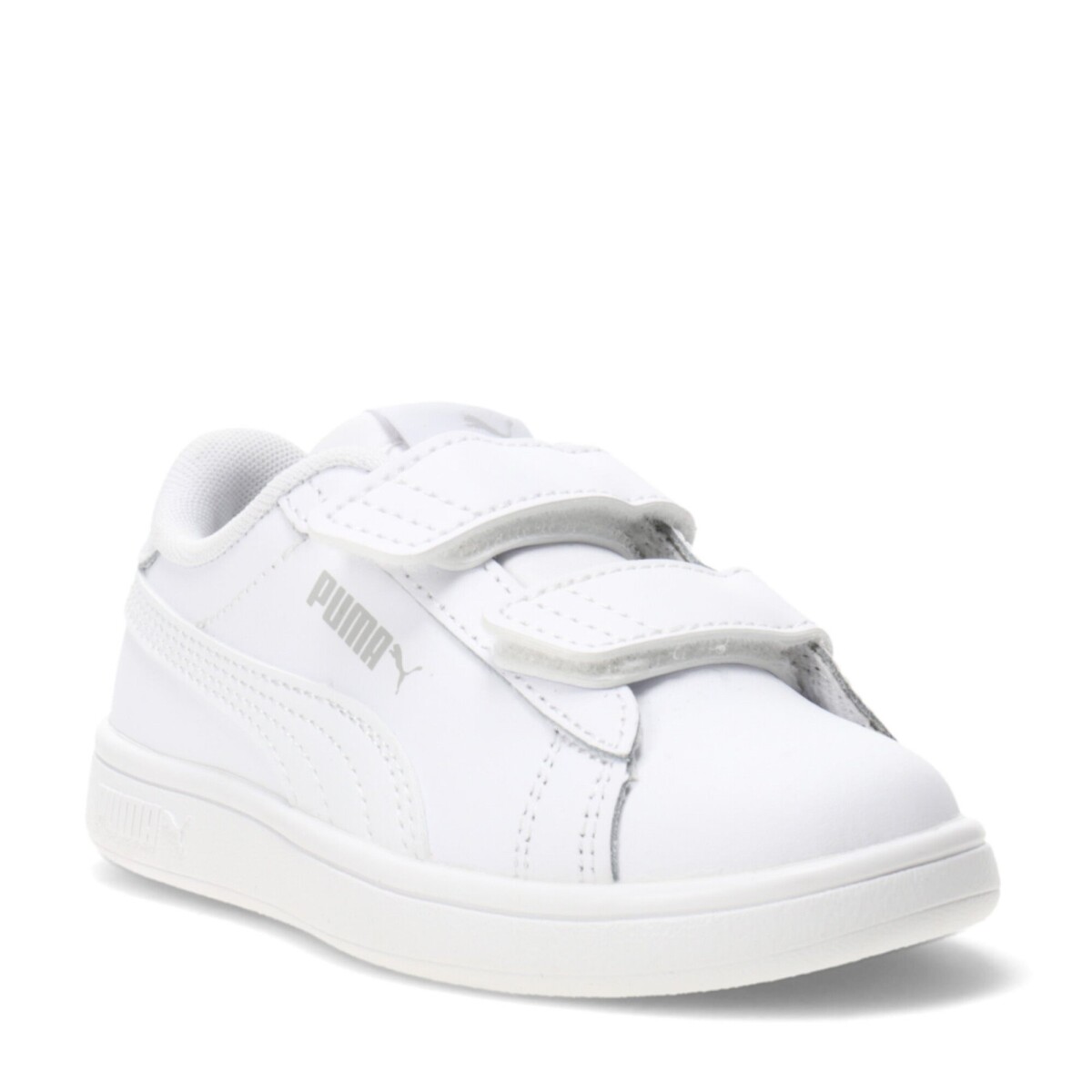 Championes Infantiles Puma Smash 3.0 Leather - Blanco 