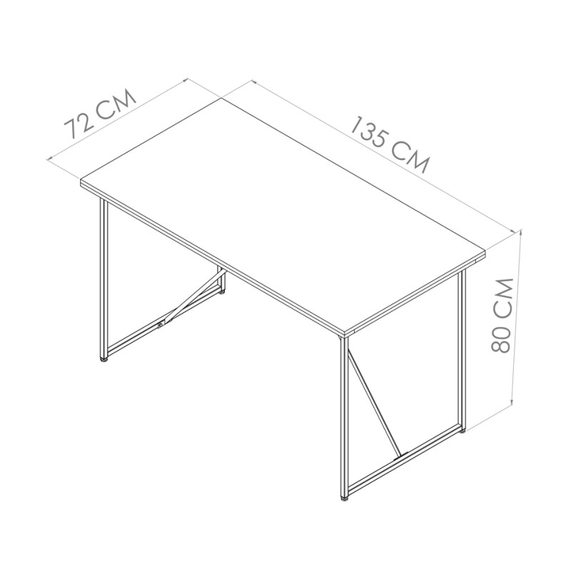 Mesa de oficina - Tapa rustica metal negro - PRODUCTO CON DETALLES - OUTLET Mesa de oficina - Tapa rustica metal negro - PRODUCTO CON DETALLES - OUTLET