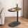 Mesa auxiliar Lumax de arrime MDF minimalista para living Madera Oscura y Negro