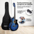 Guitarra Electroacústica para Diestros con Funda Color Azul gui002 Guitarra Electroacústica para Diestros con Funda Color Azul gui002