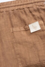 PREMIUM LINEN SHORTS Tabaco