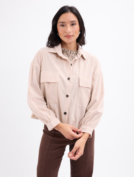 Campera pana Dayana crudo