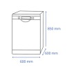 Lavavajillas James LV 15 V Inox - 15 Cubiertos Lavavajillas James LV 15 V Inox - 15 Cubiertos