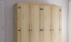 Ropero Curvo 4 Puertas - Linea Mexicana Natural