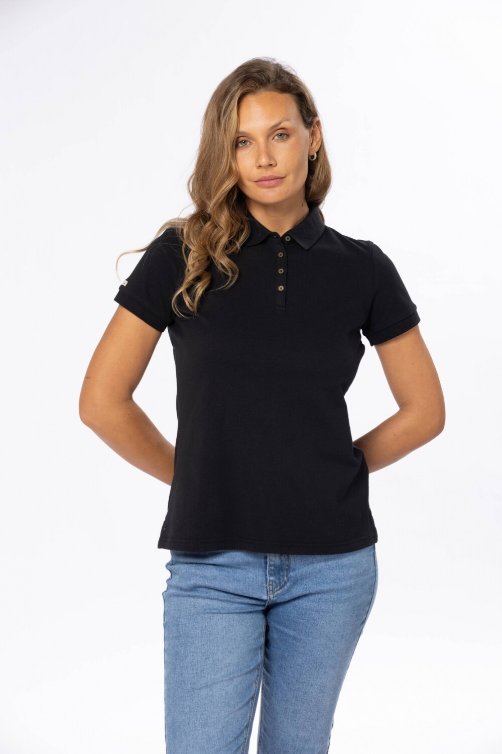 POLO PIQUE LISA Negro