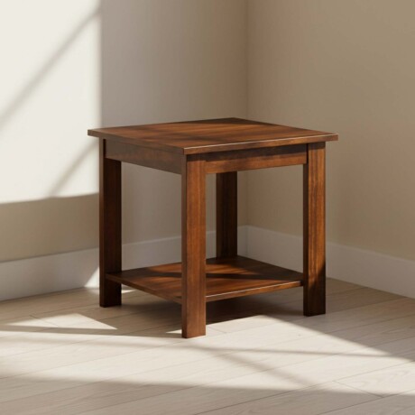 MESA DE LIVING LATERAL - ARRIME PINO MARRON AGATA NOGAL