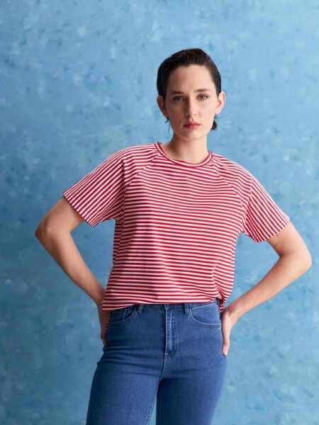 T-SHIRT ALLIE SCALA ROJO BL