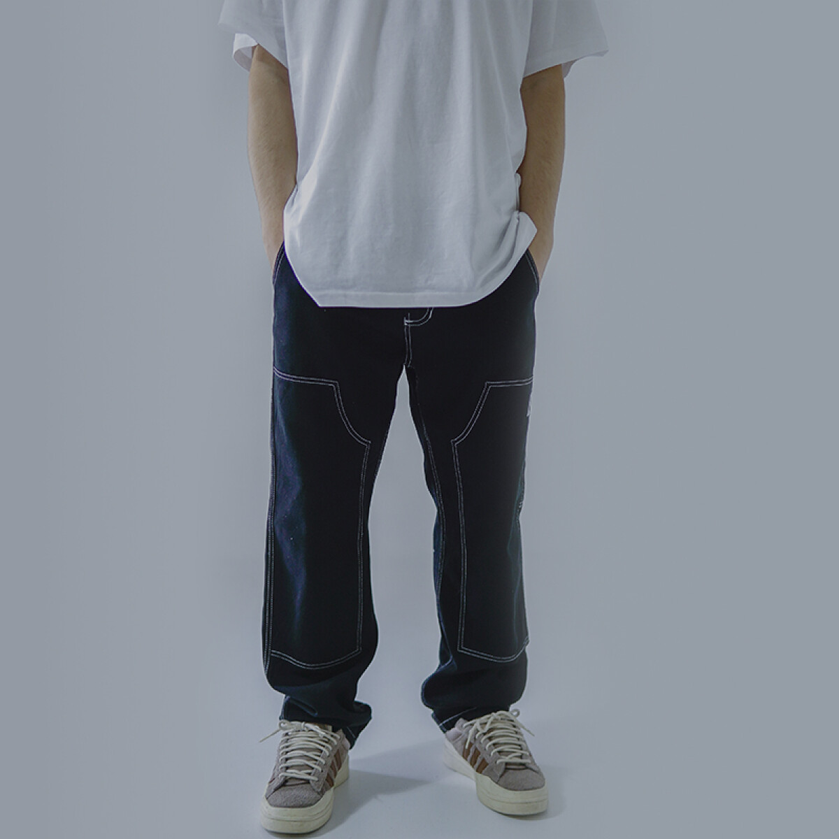 Pantalon Pulau Gabardina SK8 Men - Negro 