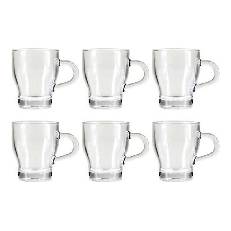 Set de 6 mugs Citinova Jamaica 170ml Transparente