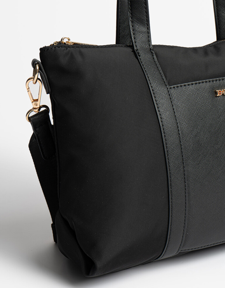City Back to Office Cartera City Doble Asa - Negro