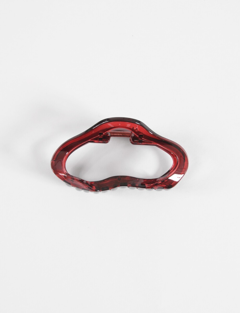 Broche nube - rojo 