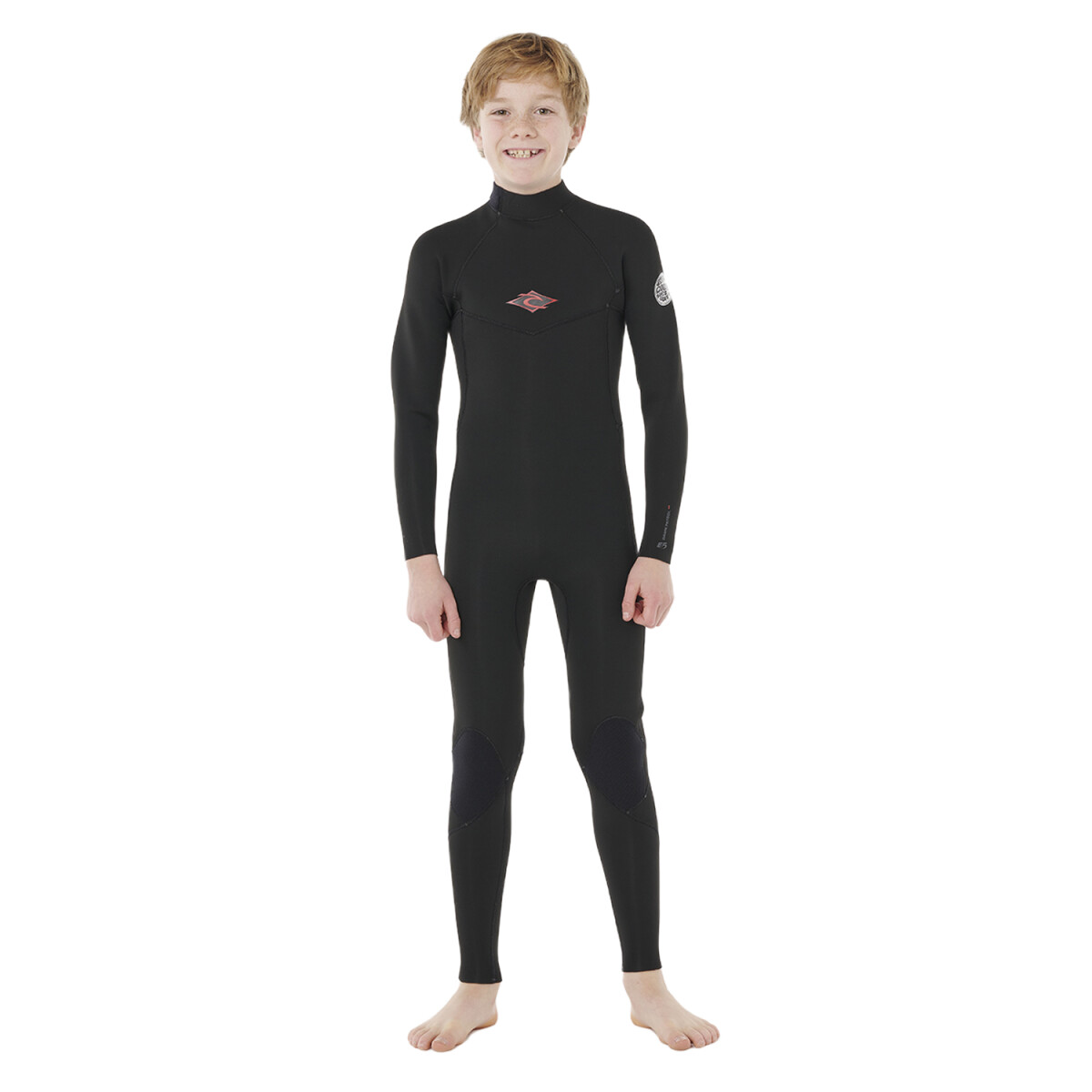 Traje Rip Curl de Niño Dawn Patrol Back Zip 3/2 - Negro 