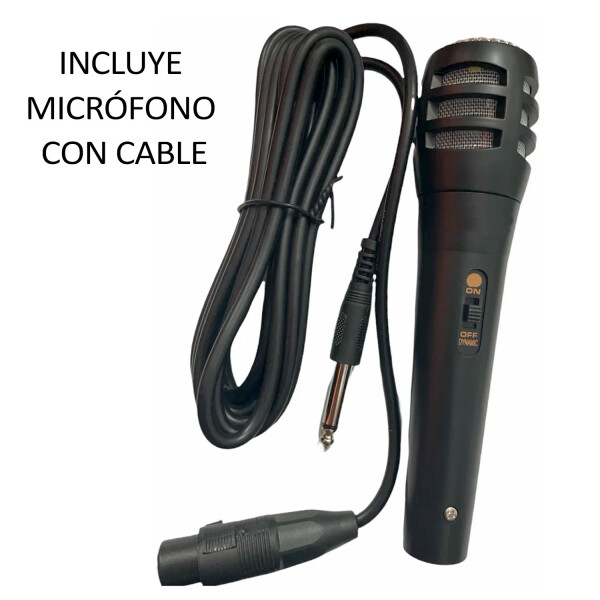 Parlante Ms-2049bt 2x8" Rgb Con Micrófono PARLANTE LEDSTAR MS 2049BT 2X8 RGB