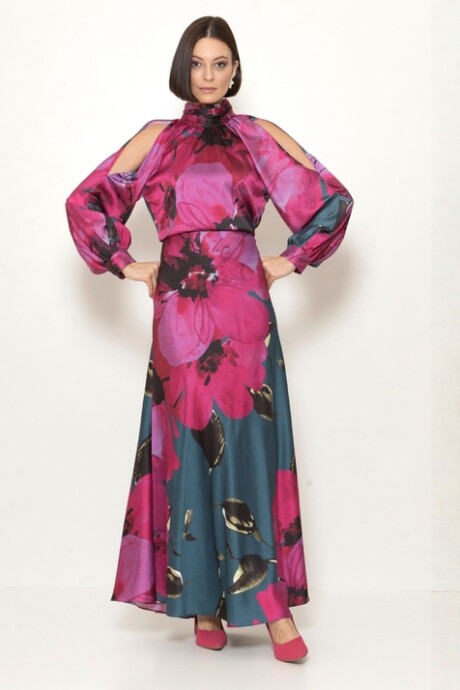 Vestido largo Maite Estampado