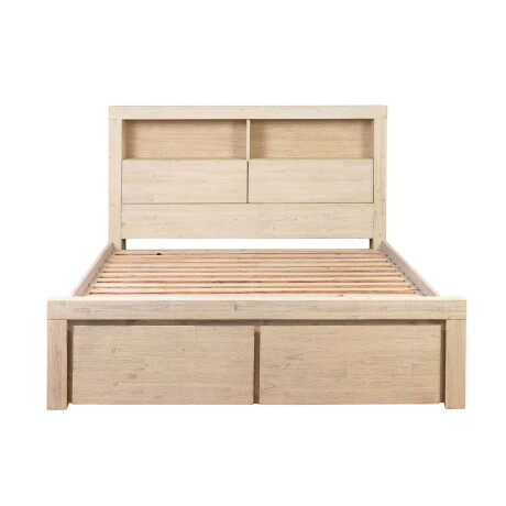 CAMA QUEEN MADERA-ACACIA NATURAL-BEIGE NEWPORT
