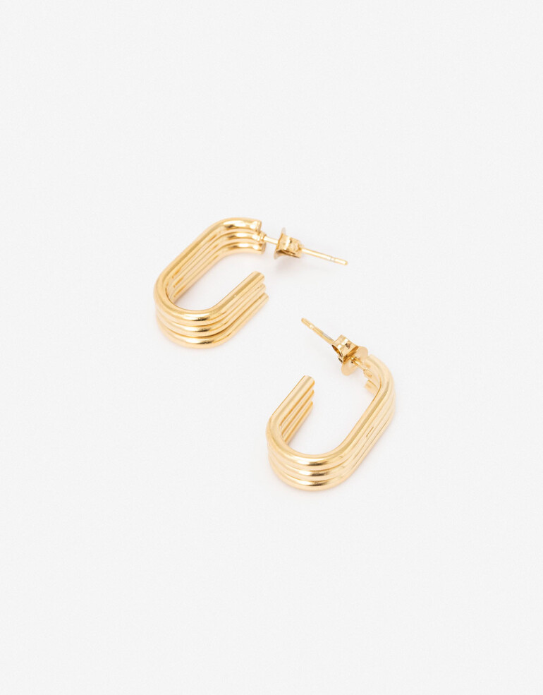 Aros Argollas Metal Argollas De Acero - Dorado