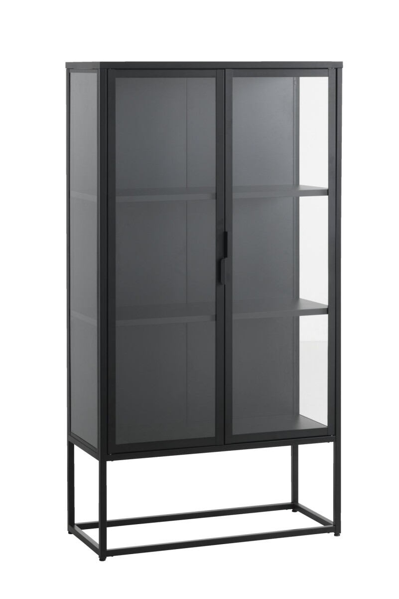 Vitrina VIRUM 2 puertas negro 