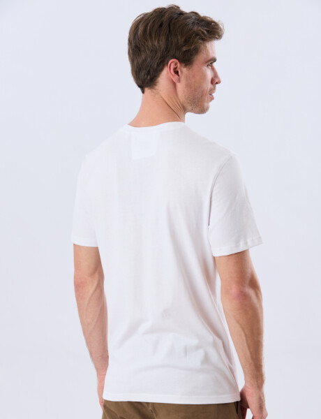 REMERA ESTAMPADA DE ALGODÓN Blanco