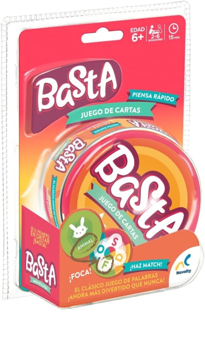Juego De Cartas Basta En Lata 