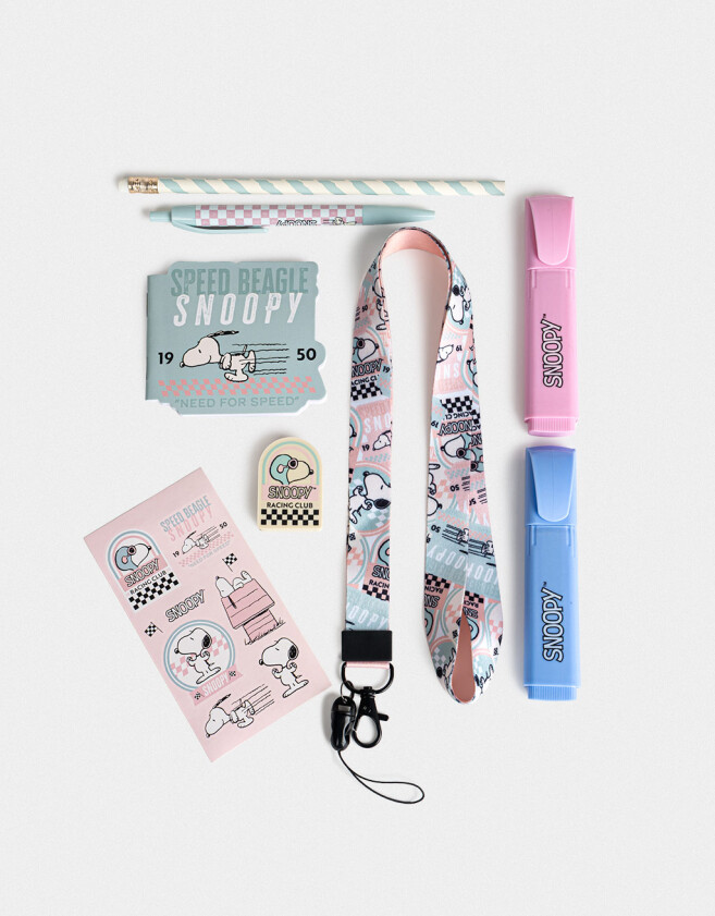 Librería Sets Set De Librería "snoopy" - Combinacion Multicolor