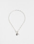 Collares Cortos Collar Corto Cubic Bañado En Plata - Plateado
