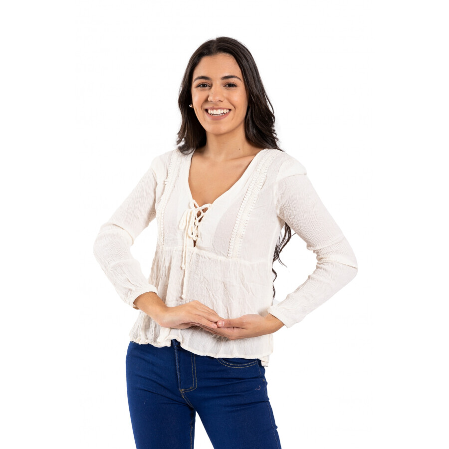CHERRY BLUSA WHITE
