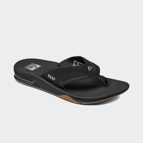 Ojotas Reef Fanning Negro