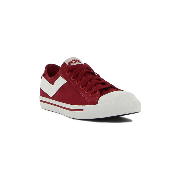 Pony Calzado Casual Shooter Ox Canvas Rojo-blanco