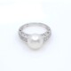 Anillo oro 18k blanco,brillantes y perla de cultivo 9,5mm Anillo oro 18k blanco,brillantes y perla de cultivo 9,5mm