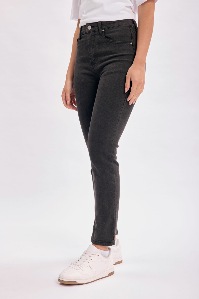 Pantalón jean recto Negro