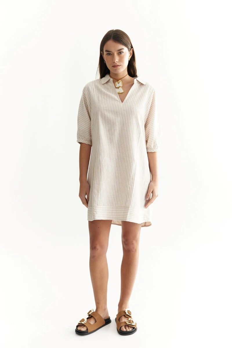 Vestido Mez beige s/m