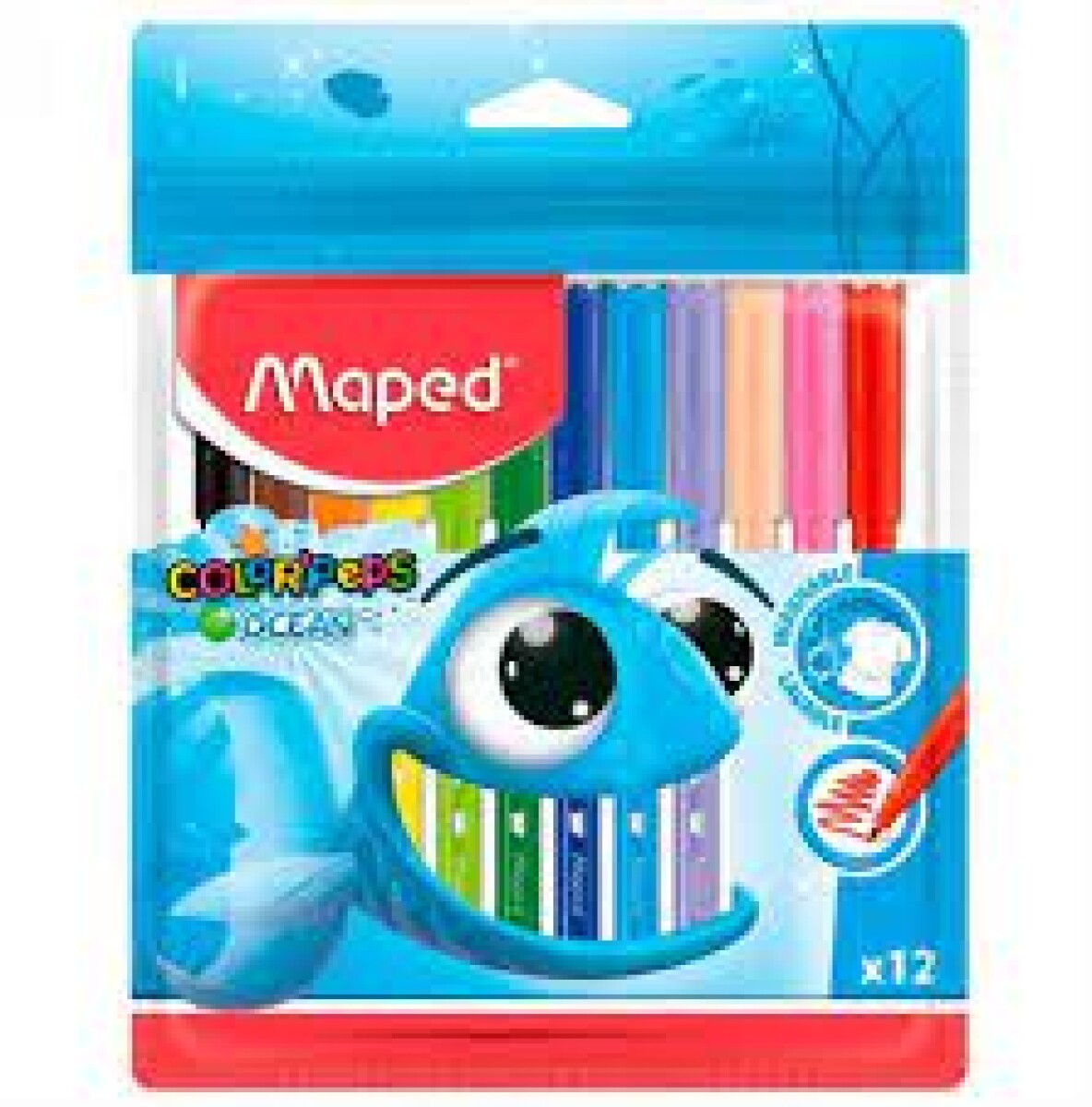 Marcadores Maped Color Peps Ocean x 12 Colores 