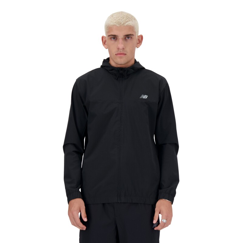 Campera New Balance de Hombre - WOVEN FULL ZIP - MJ41018BK BLACK